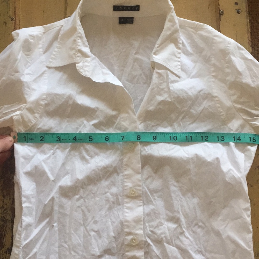 Theory White Button Up Measurements - image 2